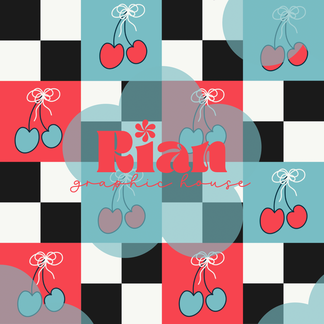 Retro Fourth//Cherries Seamless