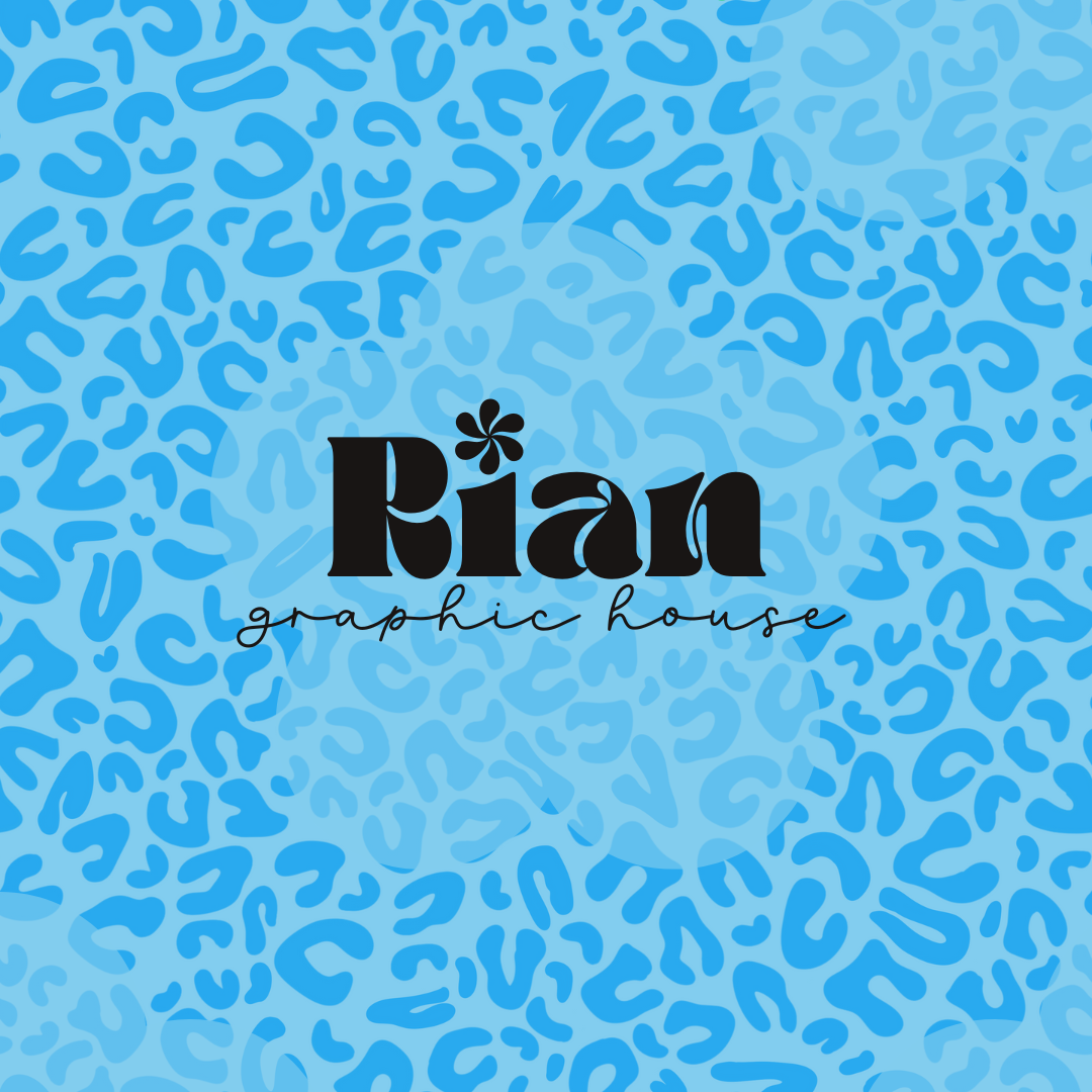 Leopard//Bright Blue Seamless