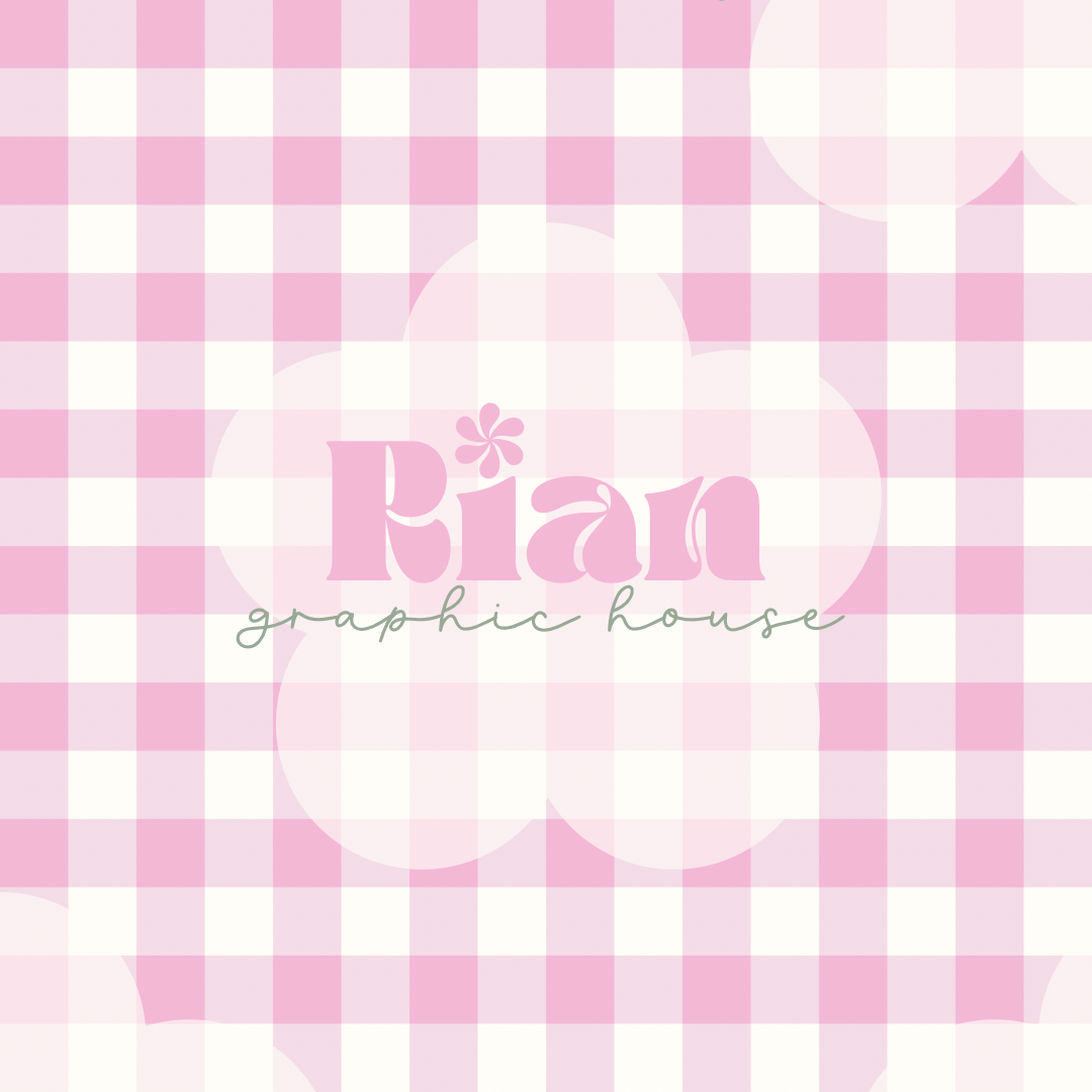 Gingham//English Garden Seamless