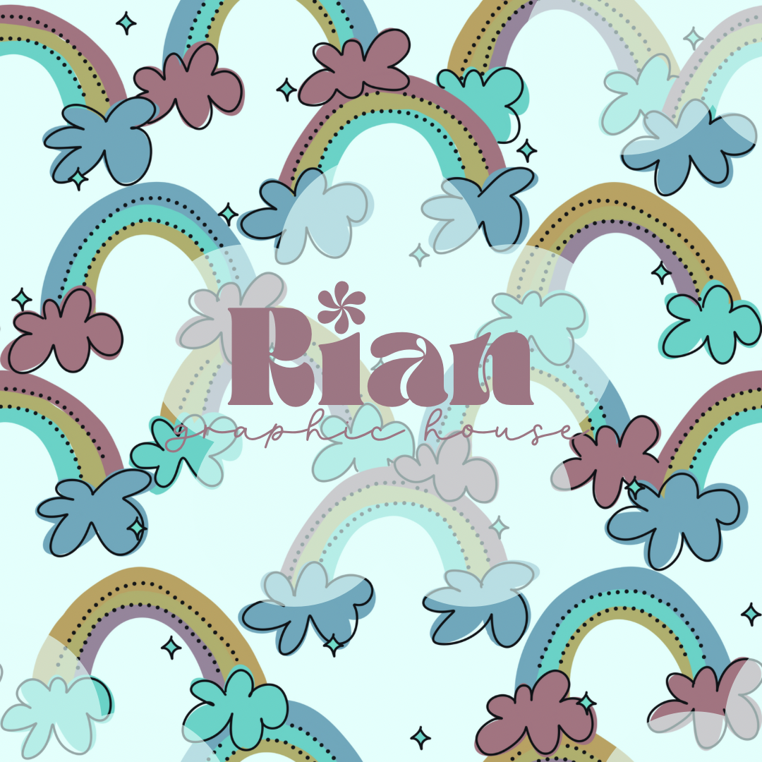 Rainbows//Muted Seamless