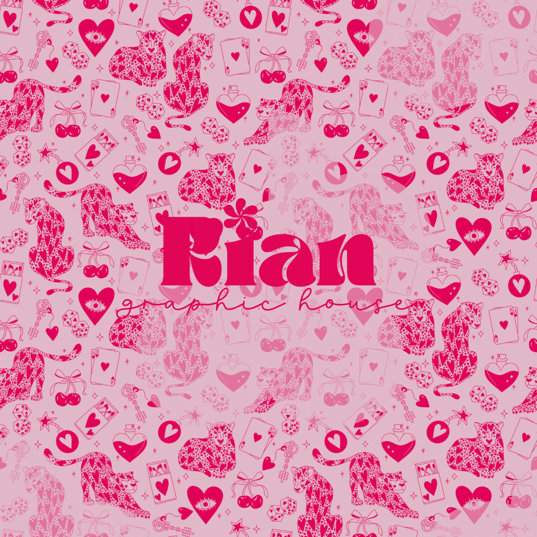 Lucky Leopard Love//Hot Pink Seamless