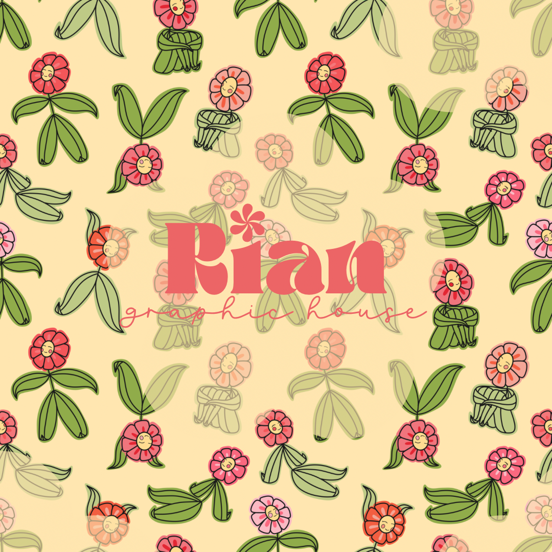 Happy Little Daisies Seamless