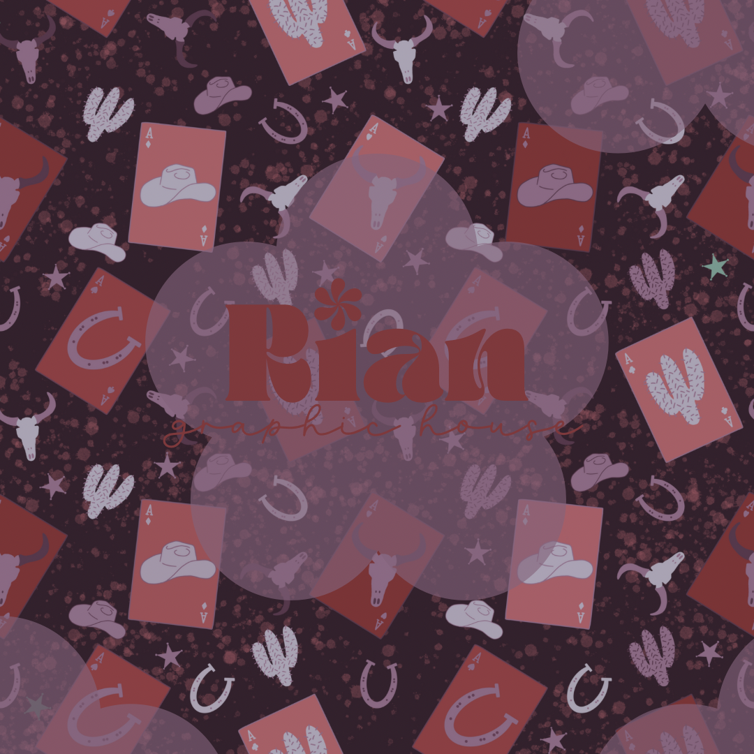 Aces + Spades//Plum Seamless