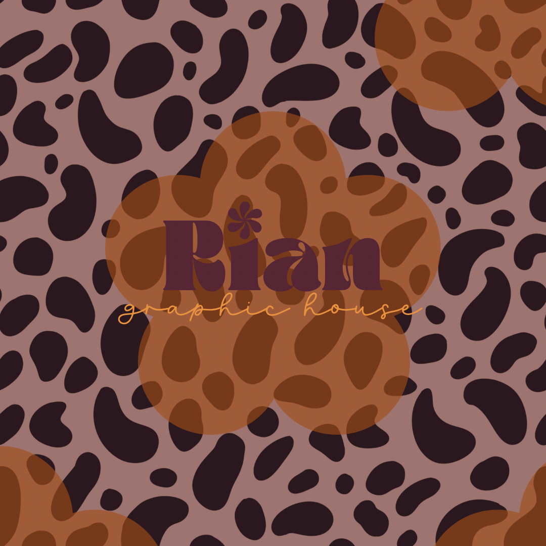 It’s a Boho Fall//Mauve Leopard Seamless