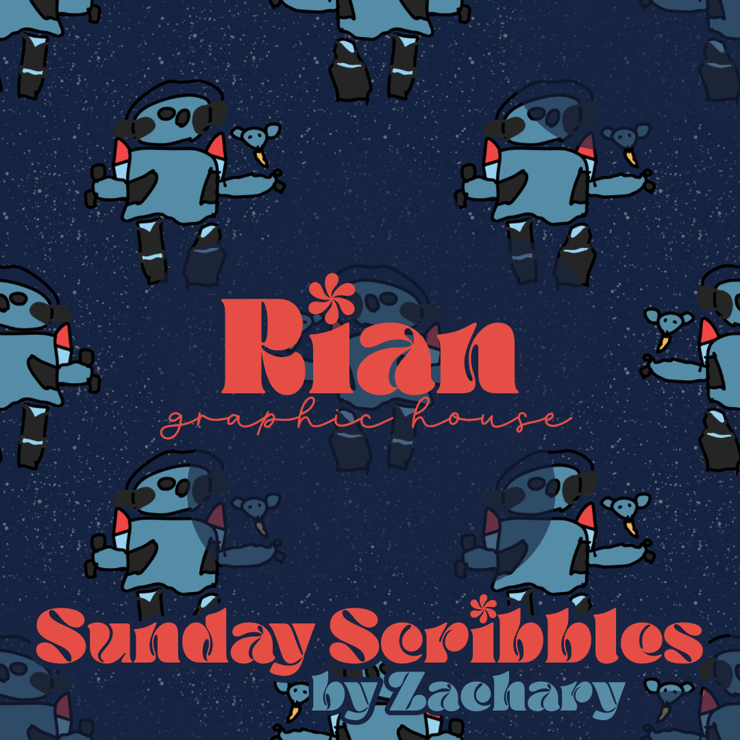 Rocket Bot//Sunday Scribbles Seamless