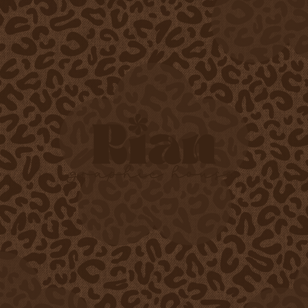 Leopard Denim//Brown Seamless