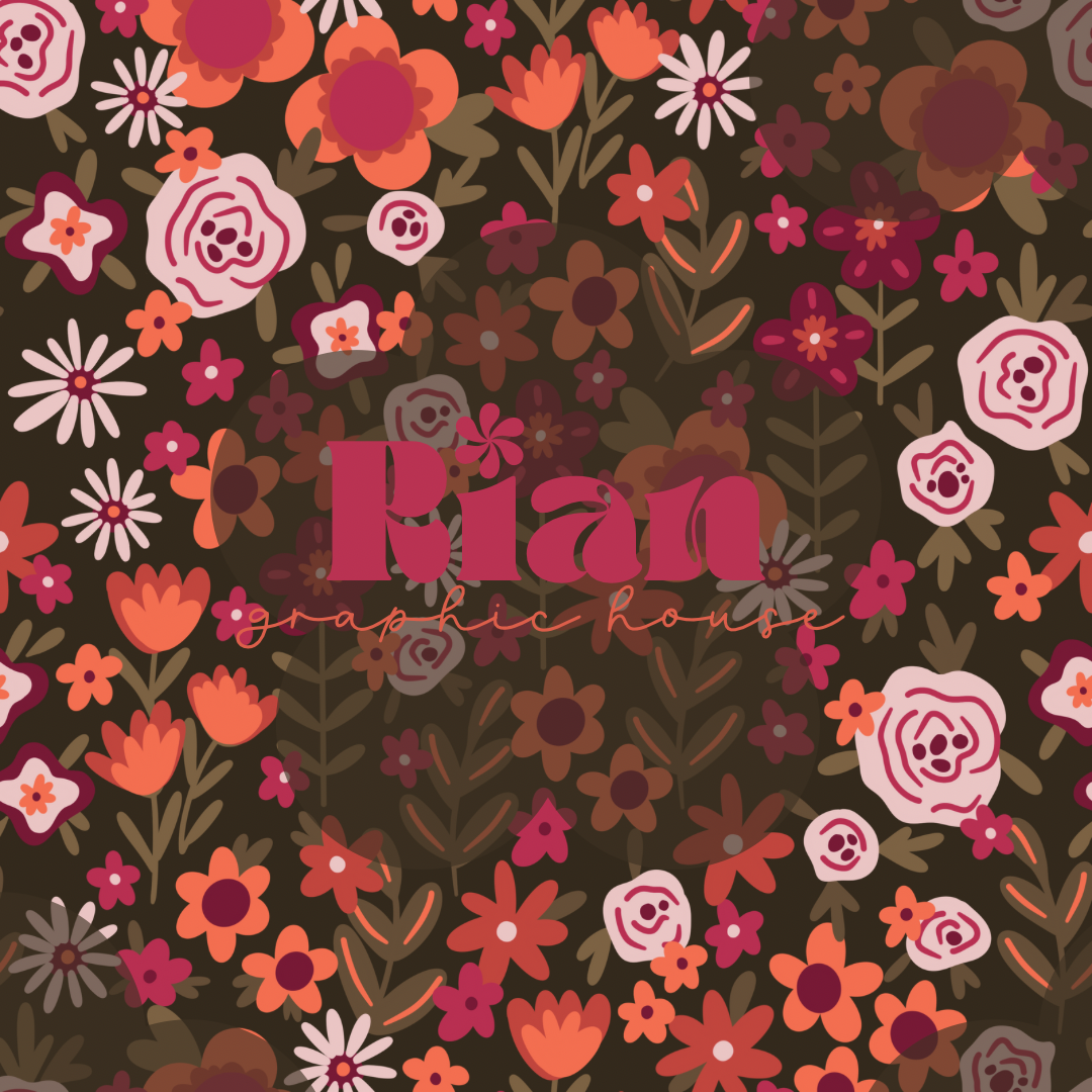 Flora’s Garden//Berry Bloom Seamless