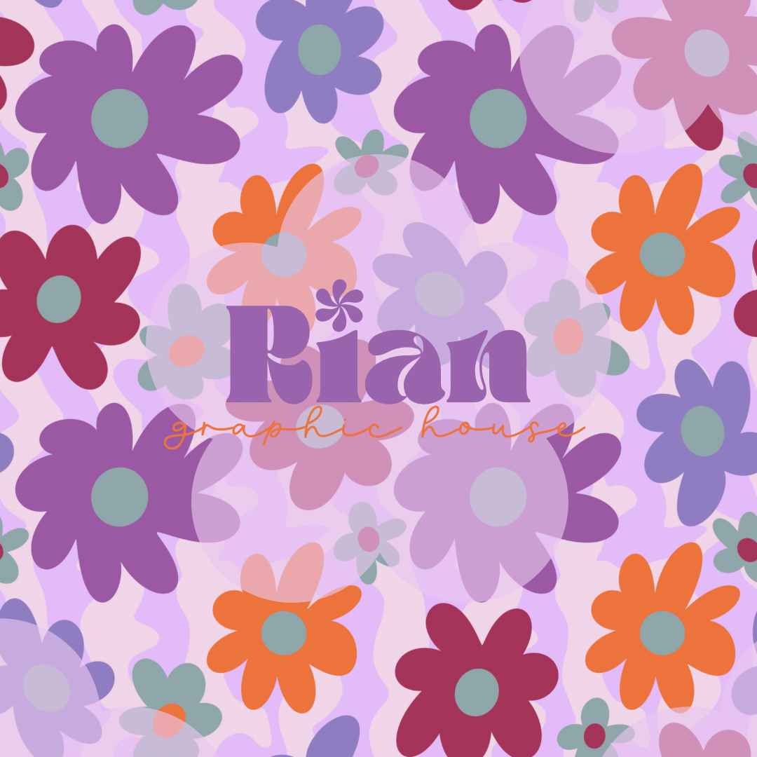 Disco Daisies Seamless