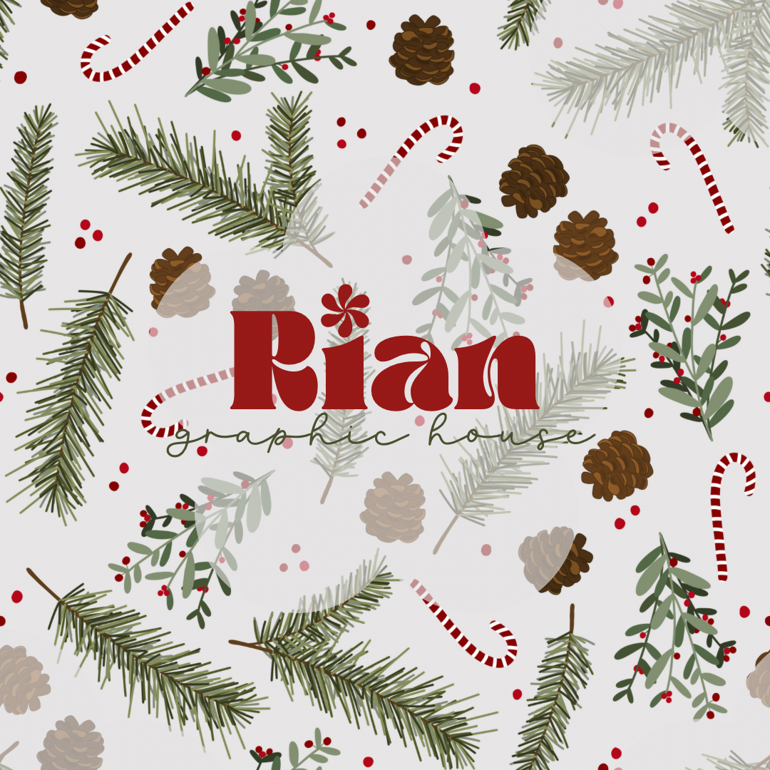 Oh, Ho The Mistletoe//Candy Cane Seamless