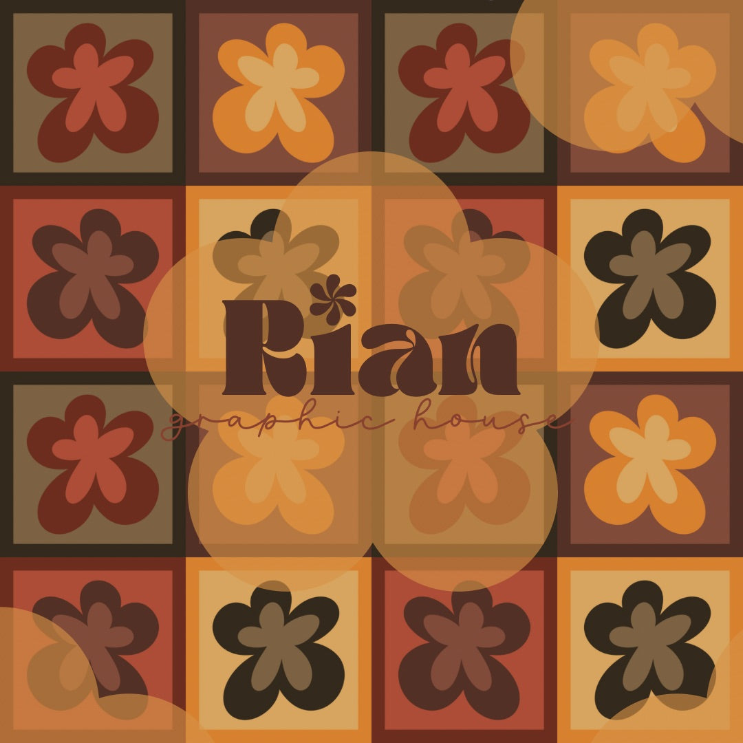 Granny Squares//Cocoa Bloom Seamless