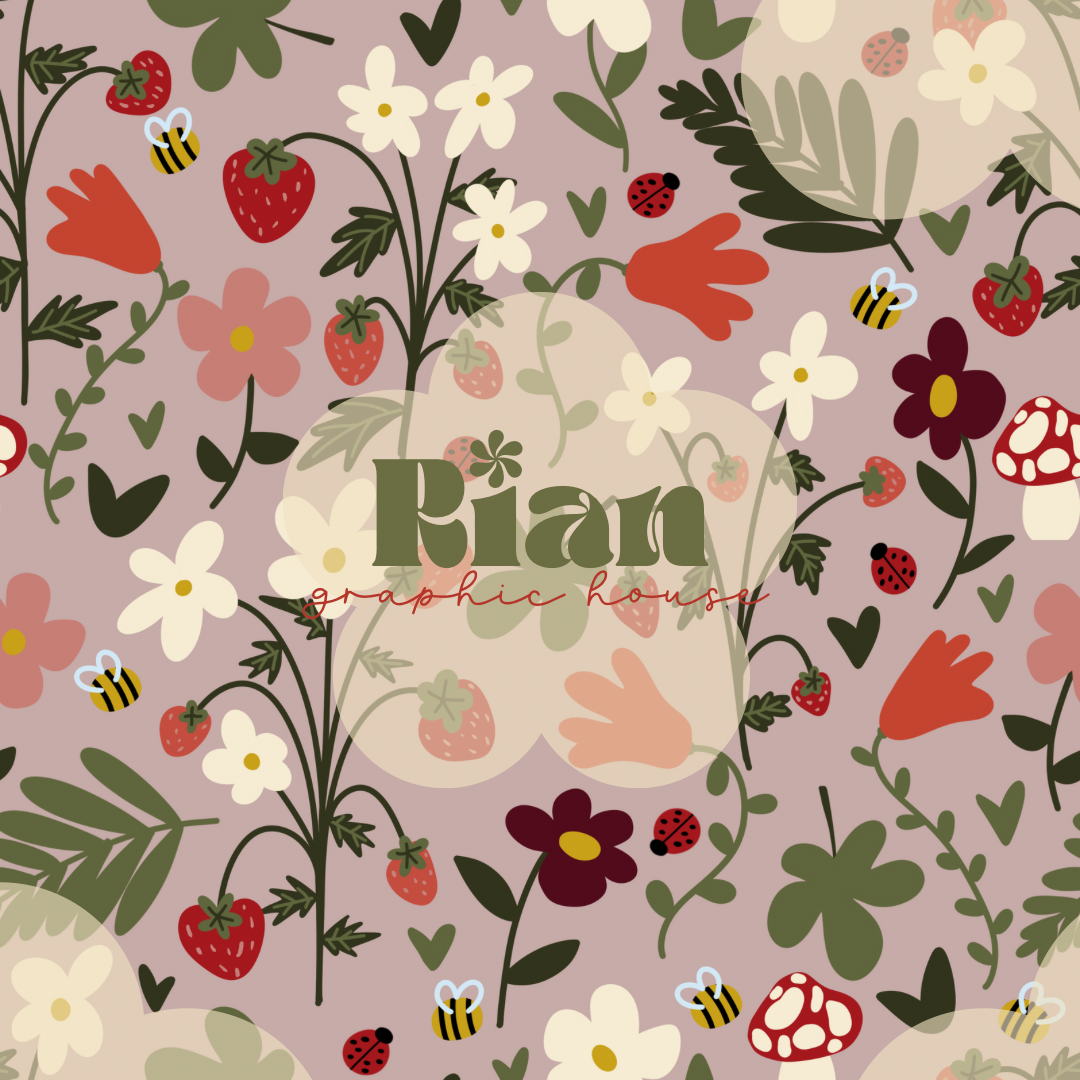 Around the Garden//Dusty Pink Seamless