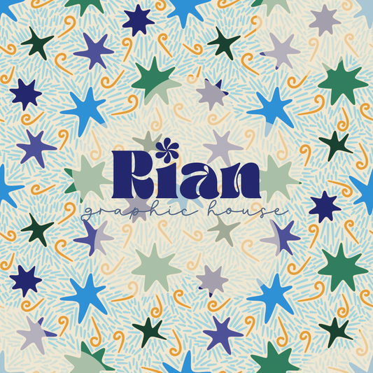 Cosmic Chaos//Blue Seamless