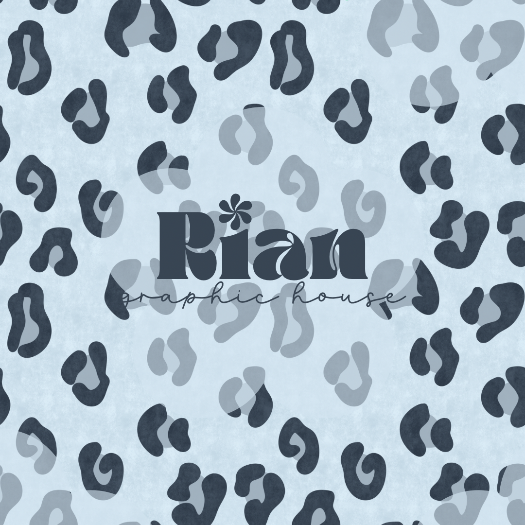 New Leopard//Rainy Blues Seamless