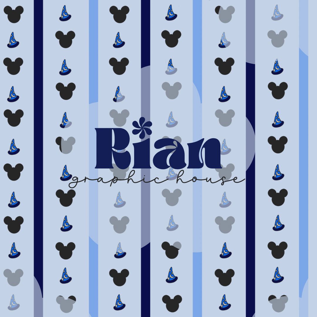 Mini Stripes//Blue Seamless