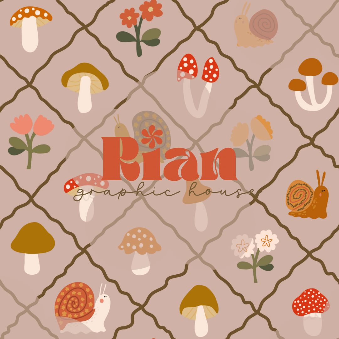 Snail Garden Seamless