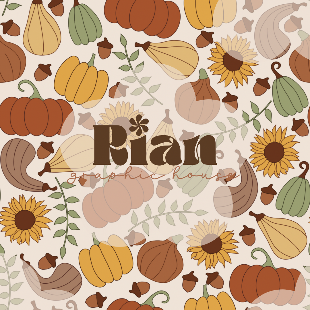 Oh My Gourd//Cream Seamless