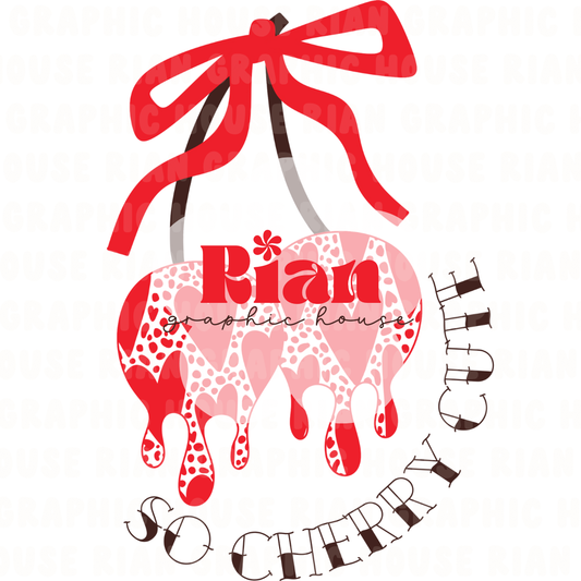 So Cherry Cute Drip PNG