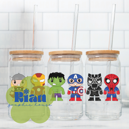 The Assemble Squad Sipper Wrap PNG