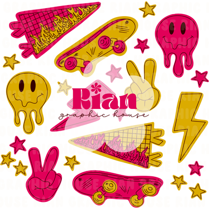 Urban Drip//Pink PNG