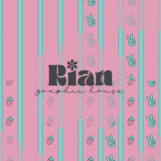 Stripes//Berry Punch Seamless