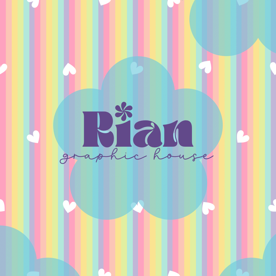 Rainbow Hearts//Pastel Seamless