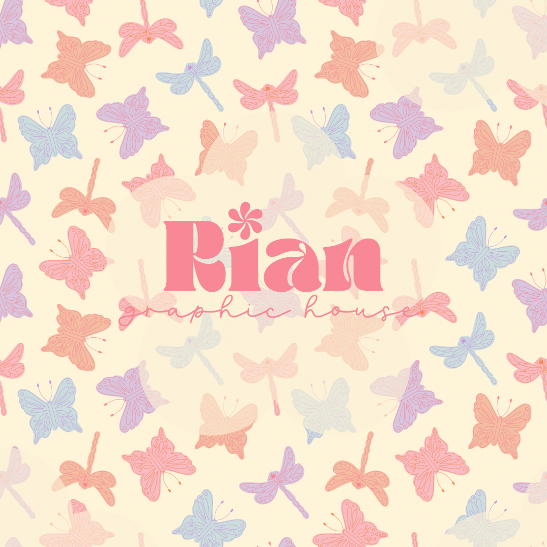 Butterfly Kisses + Dragonfly Wishes Seamless