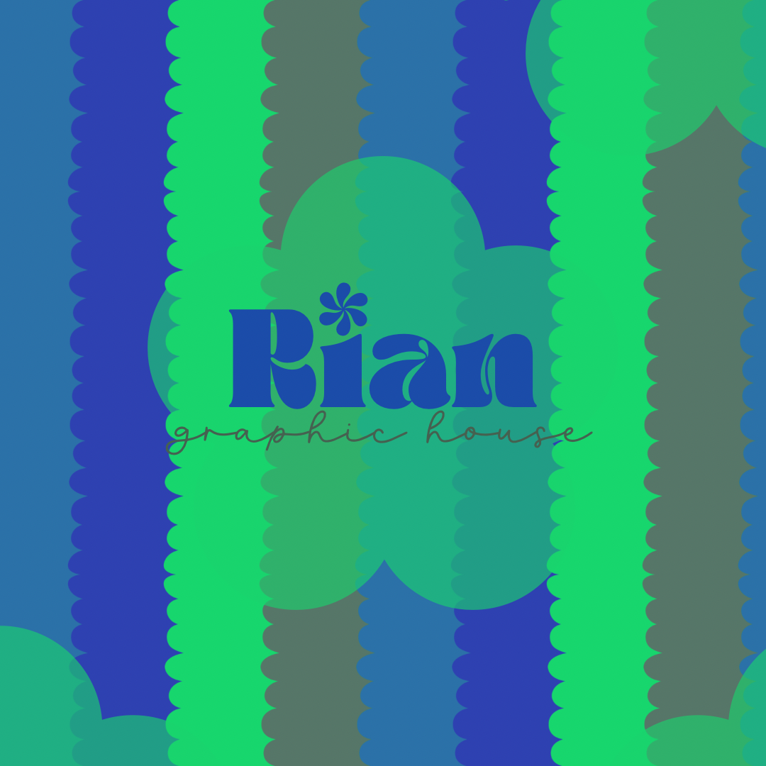 Scalloped Edges//Lime Green Seamless