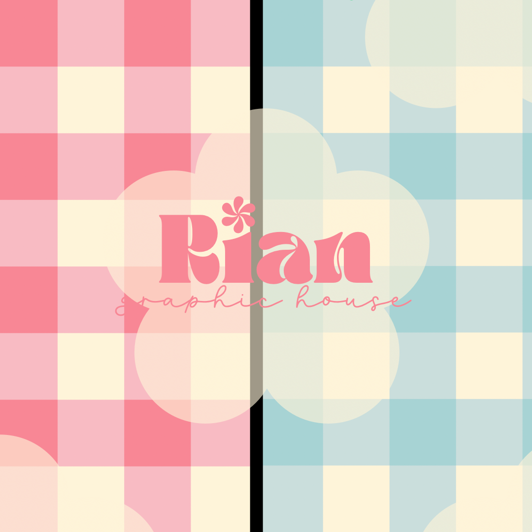 Gingham//Butterfly Kisses Seamless