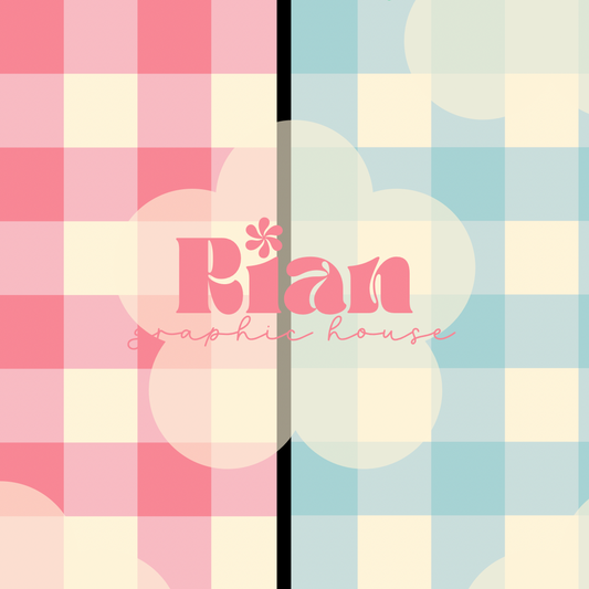 Gingham//Butterfly Kisses Seamless