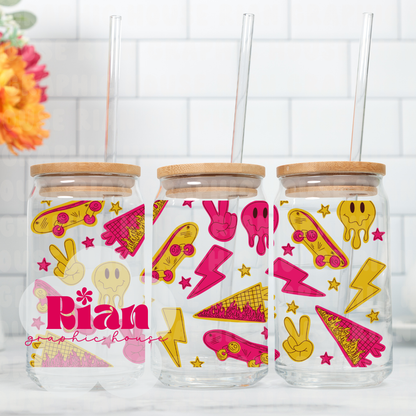 Urban Drip//Pink Sipper Wrap PNG