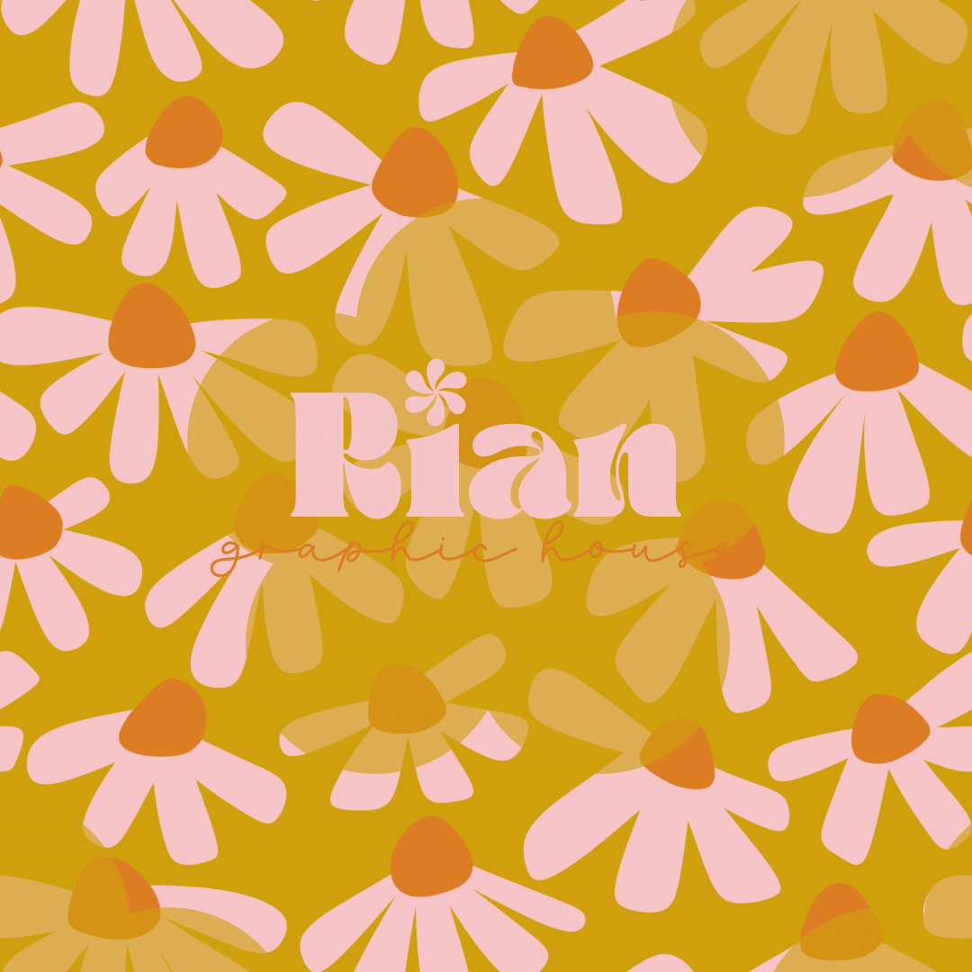 Blushing Blooms//Citron Seamless