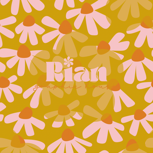 Blushing Blooms//Citron Seamless