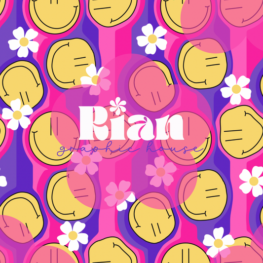 Happy Haze//Magenta Seamless