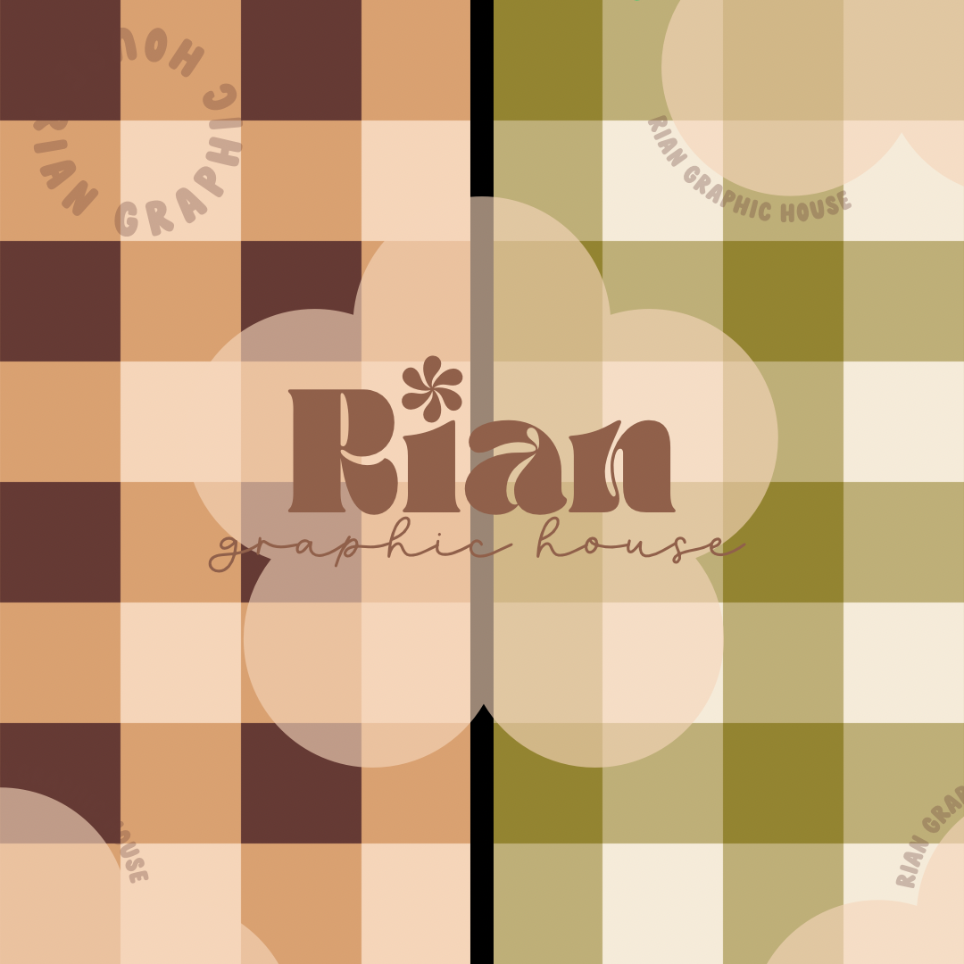 Gingham//Cottage Garden Seamless