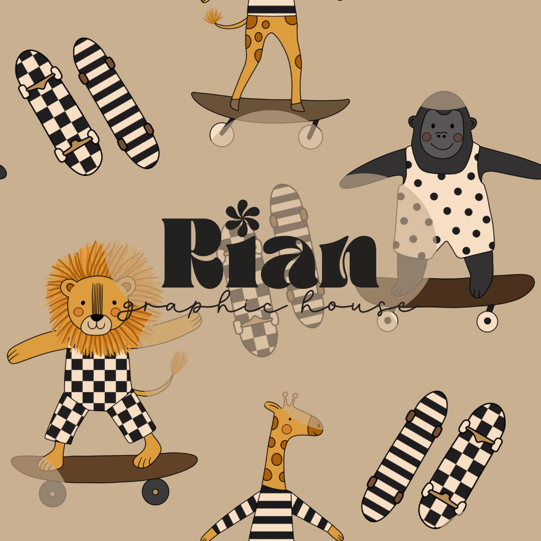 Safari Skate Park Seamless