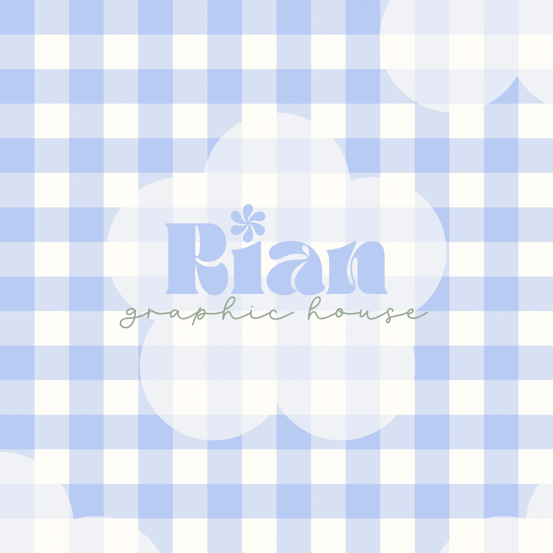 Gingham//English Garden Seamless