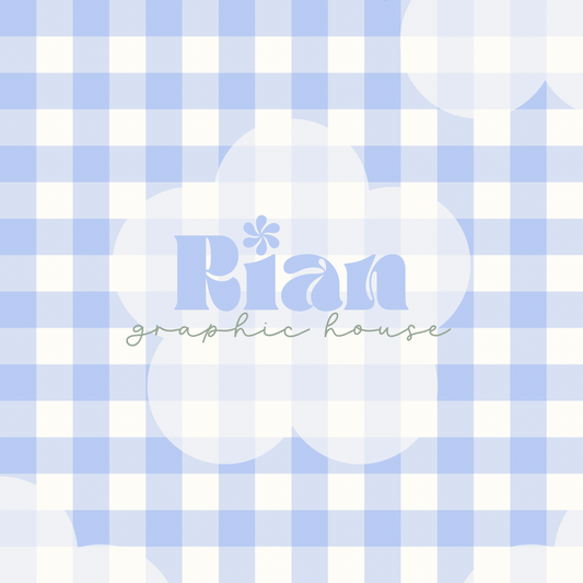 Gingham//English Garden Seamless