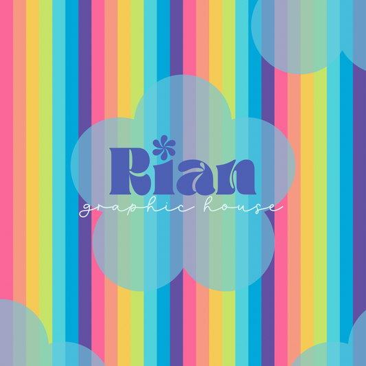 Stripes//Bright Rainbow Seamless