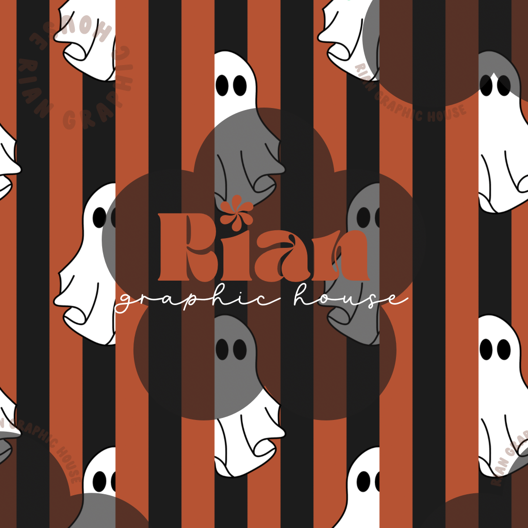 Scaredy Ghosts Seamless