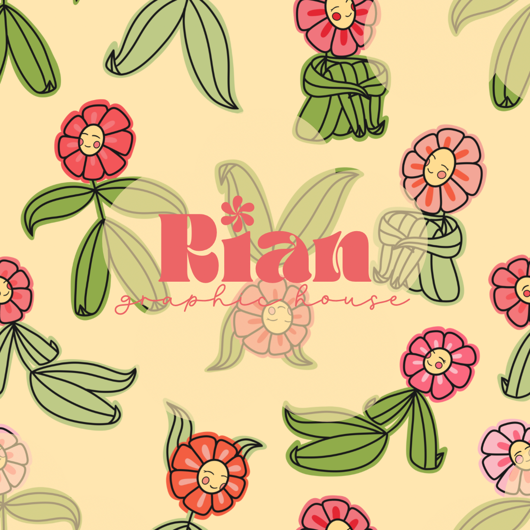 Happy Little Daisies Seamless