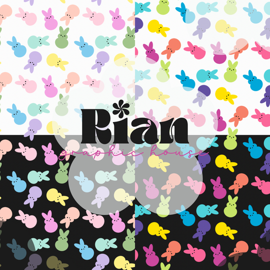 Marshmallow Bunnies Seamless