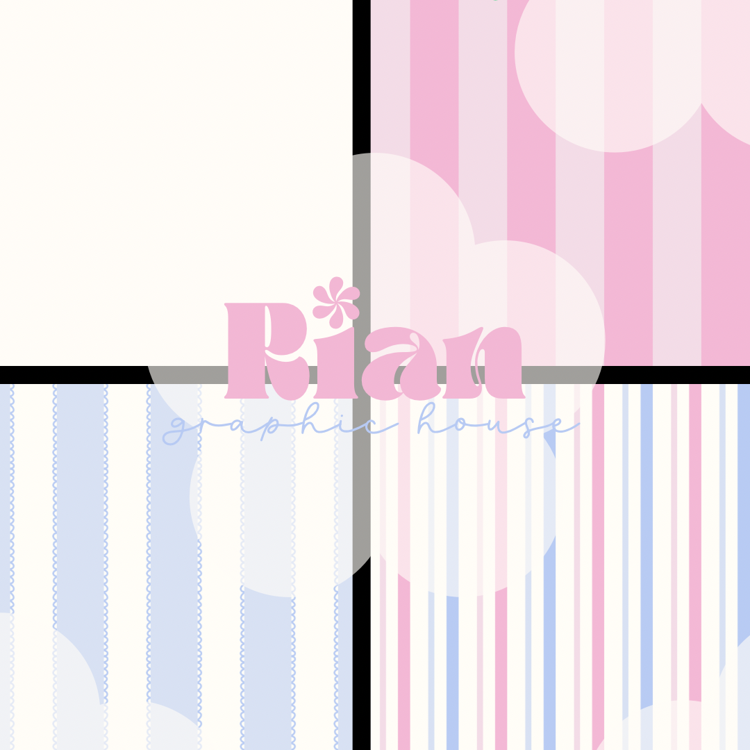 Stripes//English Garden Seamless