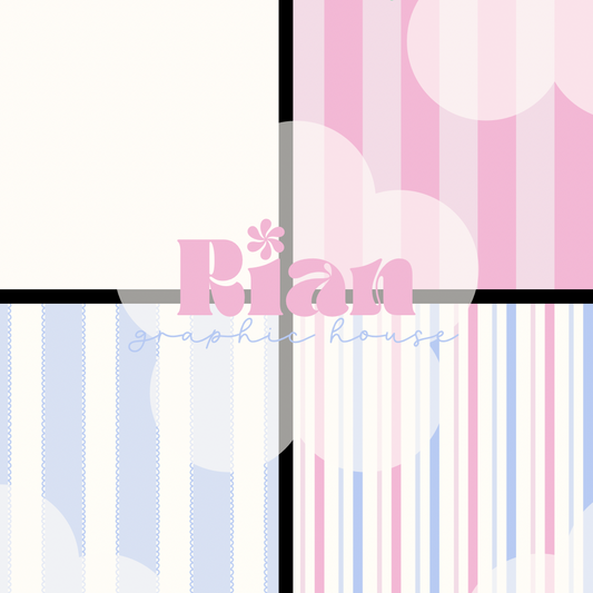 Stripes//English Garden Seamless