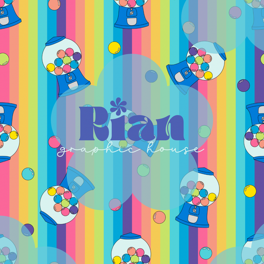 Bubblegum Bonanza//Bright Seamless