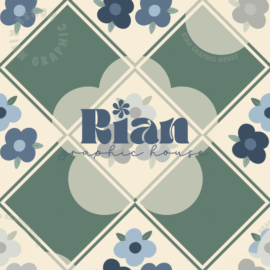 Garden Blues Seamless