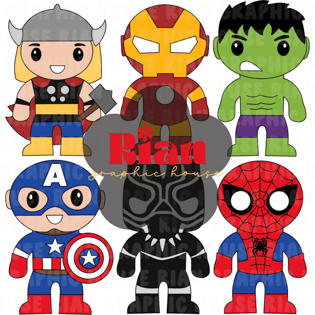 The Assemble Squad PNG