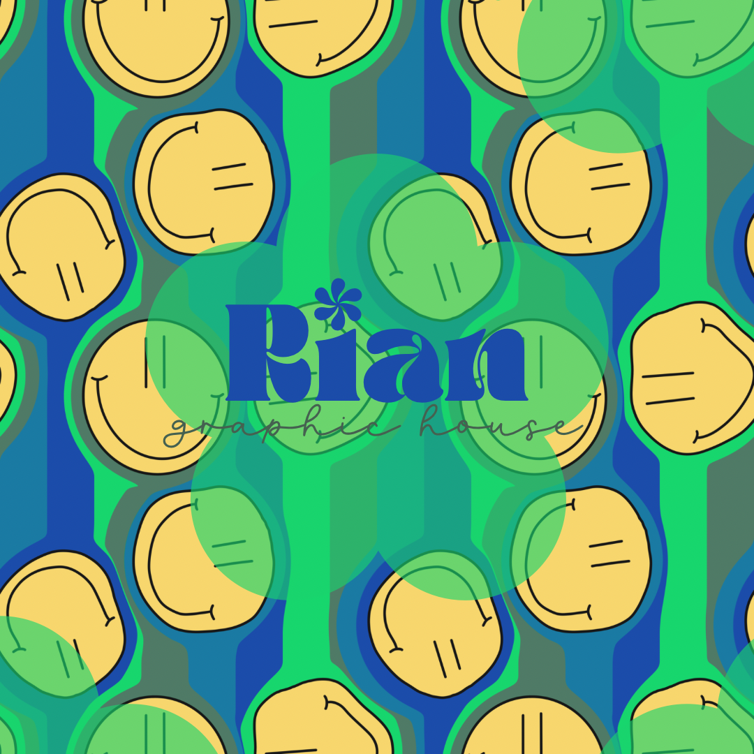 Happy Haze//Lime Green Seamless