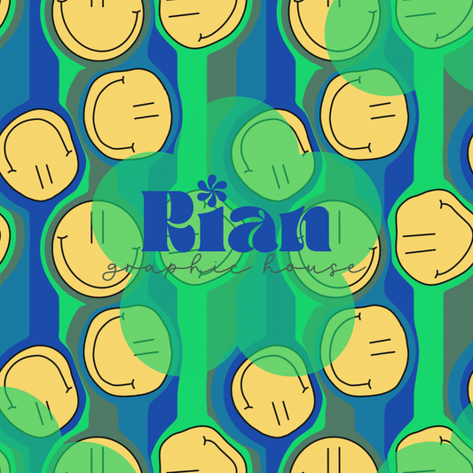 Happy Haze//Lime Green Seamless