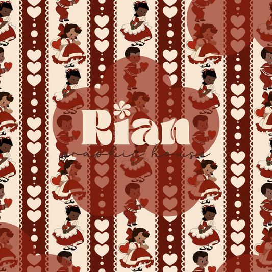 Vintage Valentine//Multi Seamless