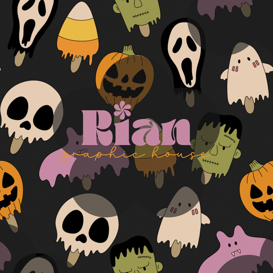 Spooky Pops Seamless